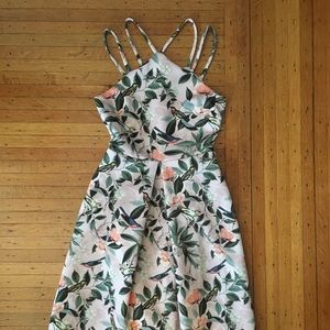 ASOS pink floral dress